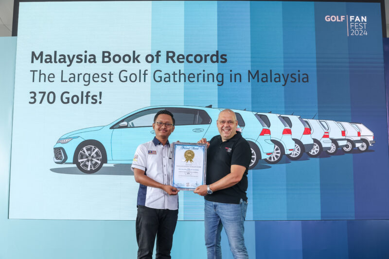 It_s official! VW now inked in Malaysia Book of Records. for biggest gathering of VW Golfsjpg